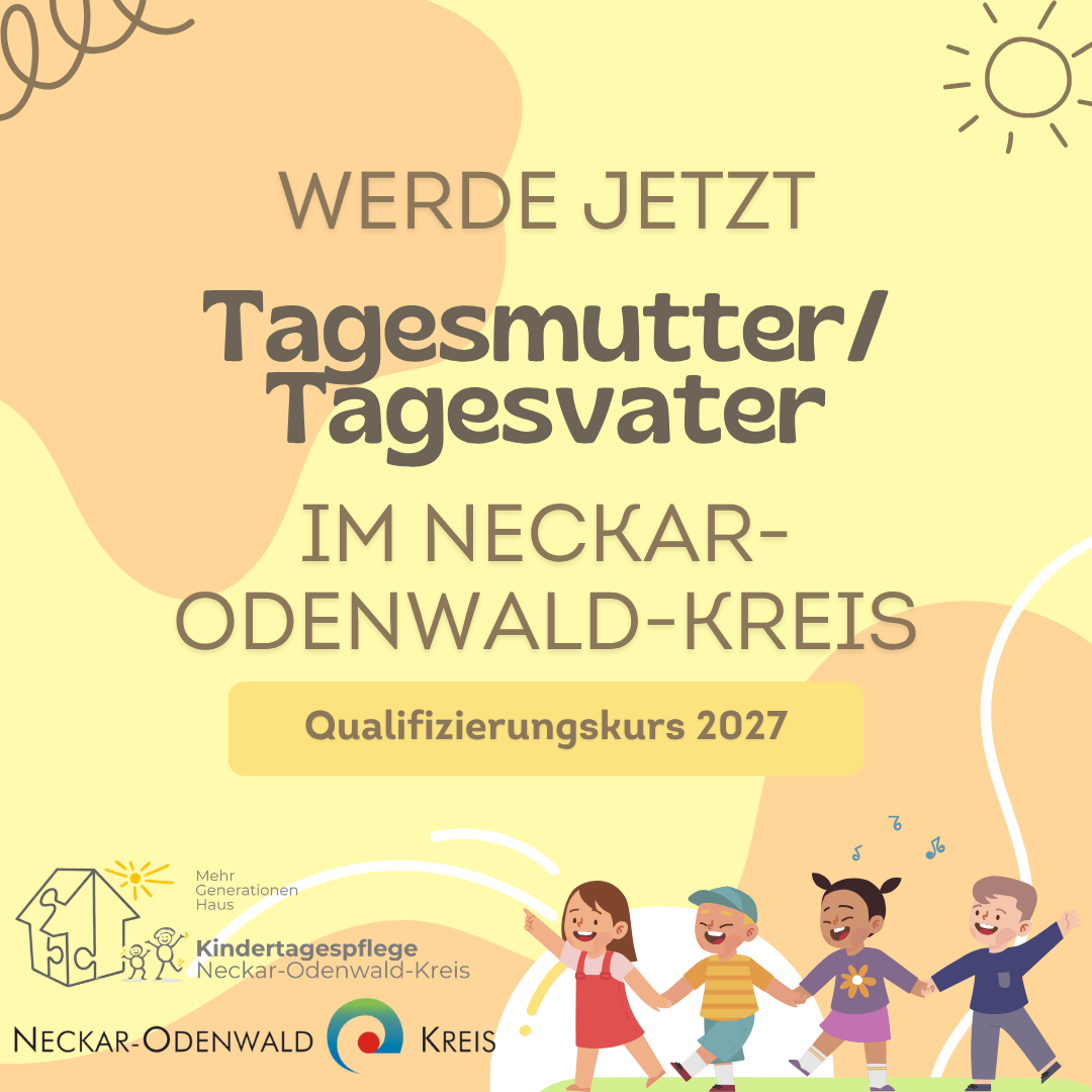 Werde jetzt Tagesmutter oder Tagesvater - Qualifizierungskurs zur Kindertagespflegeperson